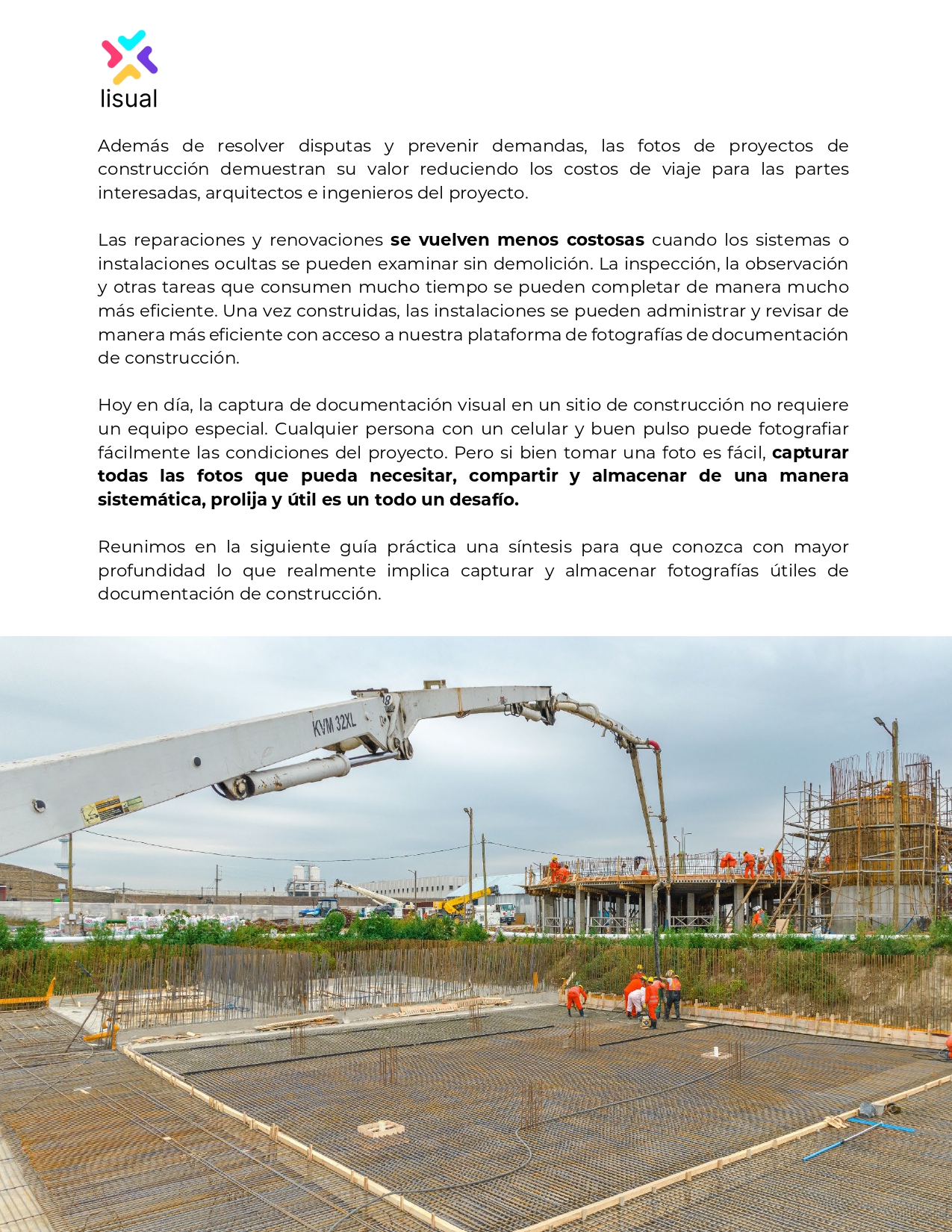 Fotografía de construcción 2 Seguimiento, Registro y Timelapse de Obras con Drones | Lisual